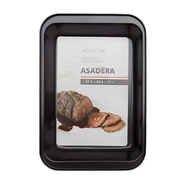 Asadera Rectangular 37.5x25.5x5cm Antiadherente