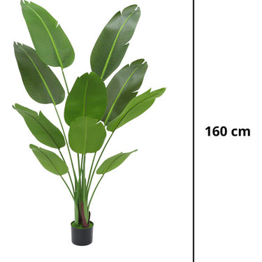 Planta Artificial Banano Con Maceta Decoración Altura 160 Cm