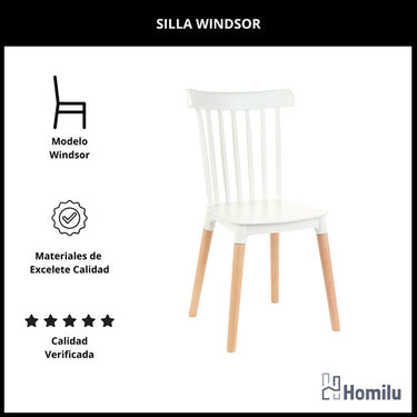 Juego De Comedor Eames Mesa 80x80 + 2 Sillas Windsor