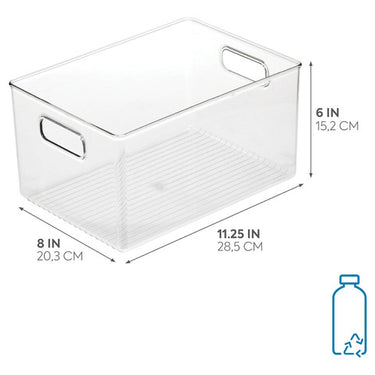 Caja Contenedor Grande Heladera Organizador Cocina Alacena