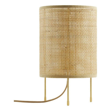 Lampara De Mesa Rattan Luminaria Portátil Diseño