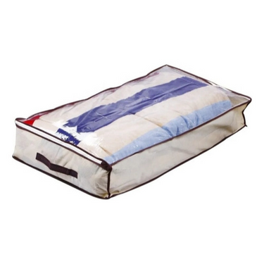 Caja Organizadora De Tela Guarda Mantas Ropa 80x45x15 Cm