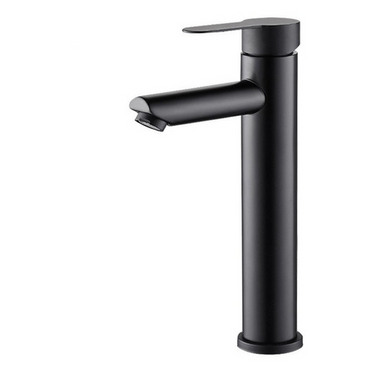 Monocomando Lavatorio Pico Alto Excelente Baño Cocina Negro