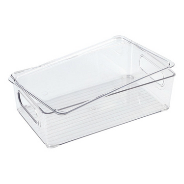 Caja Contenedor Chico Con Tapa Heladera Organizador Cocina