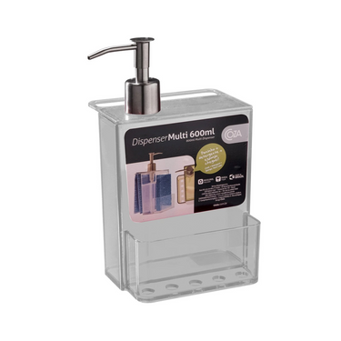 Dispensador De Jabon Retro 600ml Cristal Coza